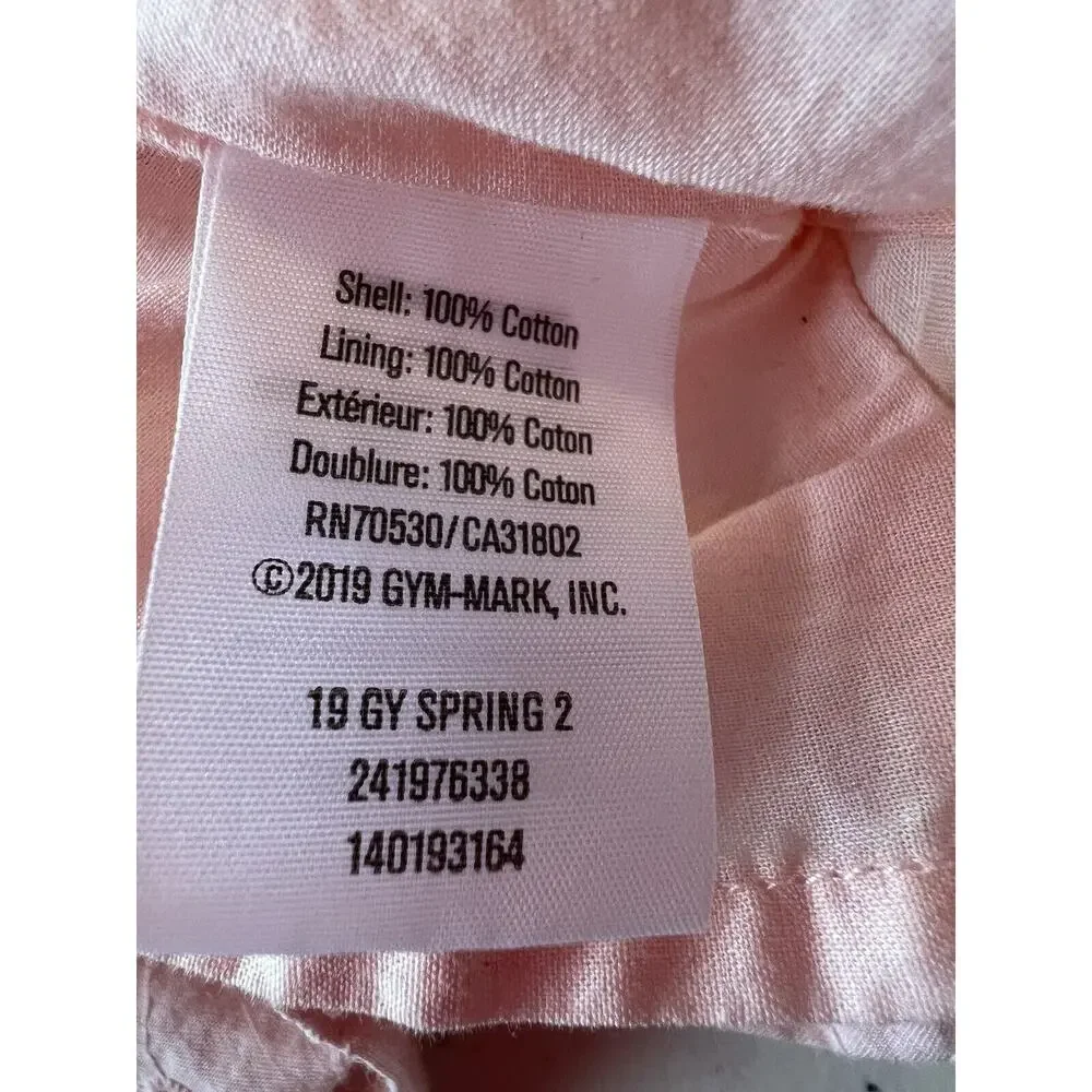 Gymboree Casual Dressy Eyelet Pink Dress Fully Lined Ruffle Dress Girls M 7/8